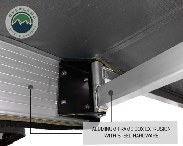 Overland Vehicle Systems 270 Driver Side Awning with Bracket Kit for Mid - High Roofline Vans - Image 2
