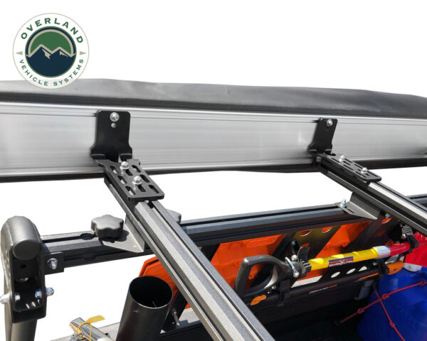 Overland Vehicle Systems 270 Passenger Side Awning with Bracket Kit for Mid - High Roofline Vans - Image 5
