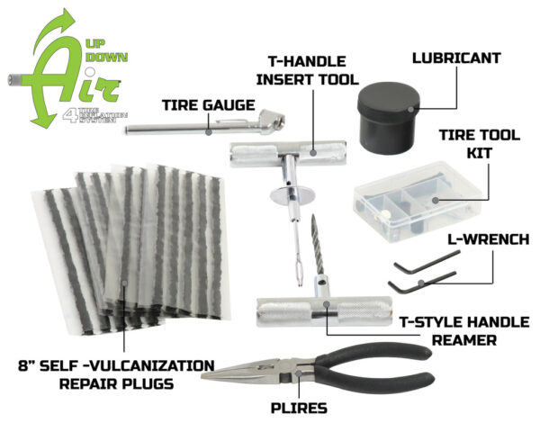 Up down air 53 piece tire plug repair kit off road grade truck, Jeep, off road, rv, & trailers - Image 2