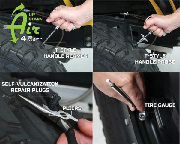 Up down air 53 piece tire plug repair kit off road grade truck, Jeep, off road, rv, & trailers - Image 3