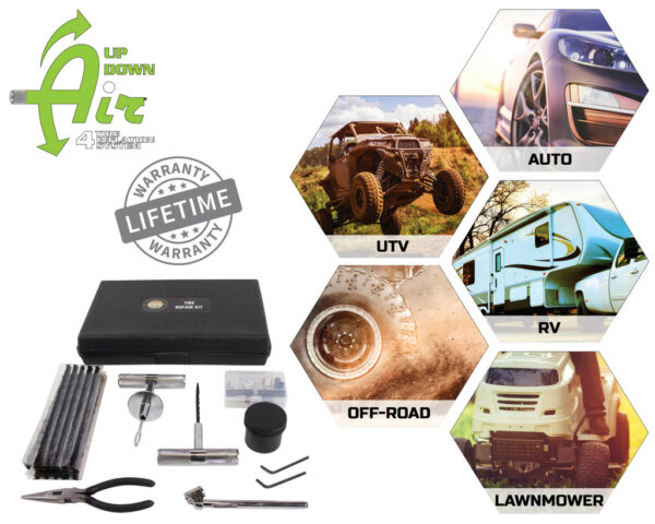 Up down air 53 piece tire plug repair kit off road grade truck, Jeep, off road, rv, & trailers - Image 6