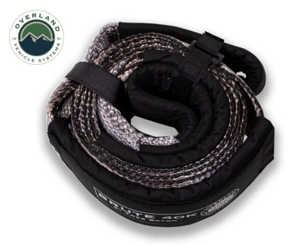 Tow strap 40,000 lb. 4" x 8' gray with black ends & storage bag universal - Image 4