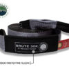 Tow strap 30,000 lb. 3" x 30' gray with black ends & storage bag - Image 2