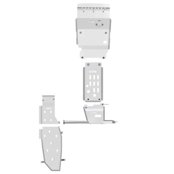 Toyota Land Cruiser 200 Full Skid Plate Kit (4 Pcs)