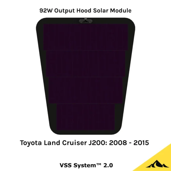 Toyota Land Cruiser 200 Series (2008-2015)  Hood  Bonnet Solar Panel  VSS System™ 2.0