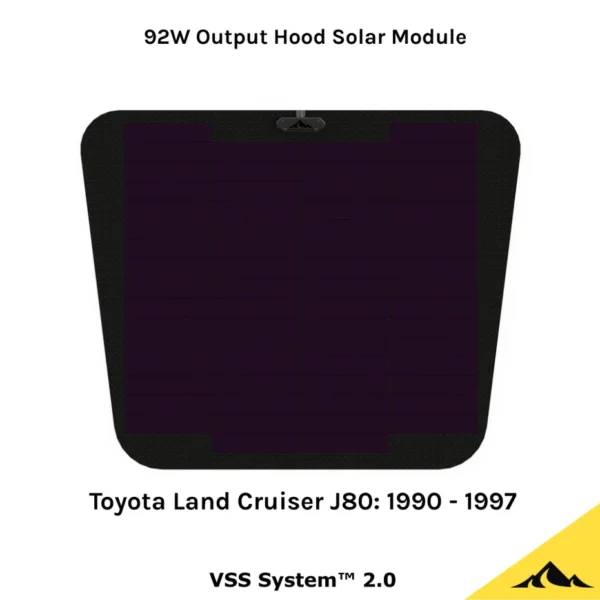 Toyota Land Cruiser 80 Series (1990-1997)  Hood  Bonnet Solar Panel  VSS System™ 2.0